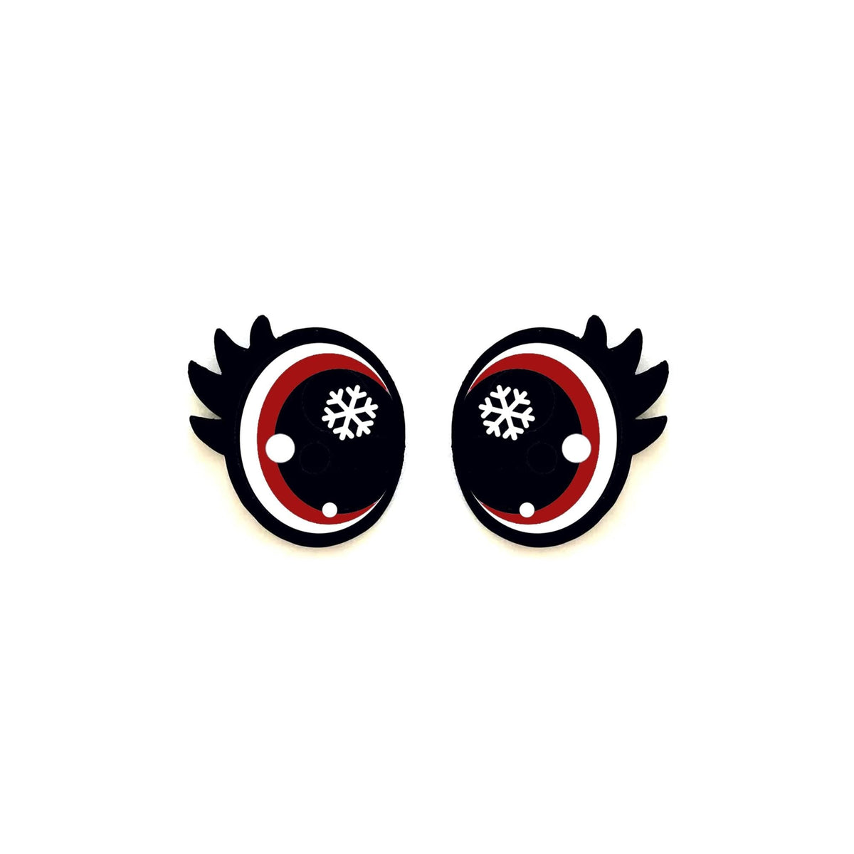 6 Pack Snowflake Felt Eyes
