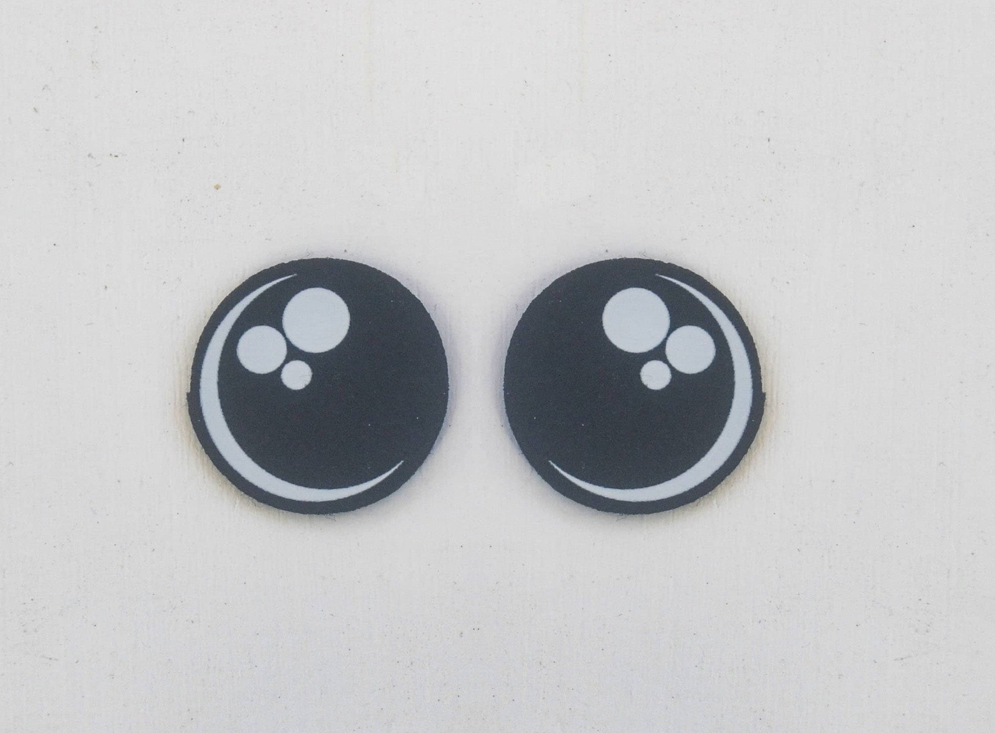 6 Pack of Round Kawaii Felt Eyes for Amigurumi Multiple Sizes Available