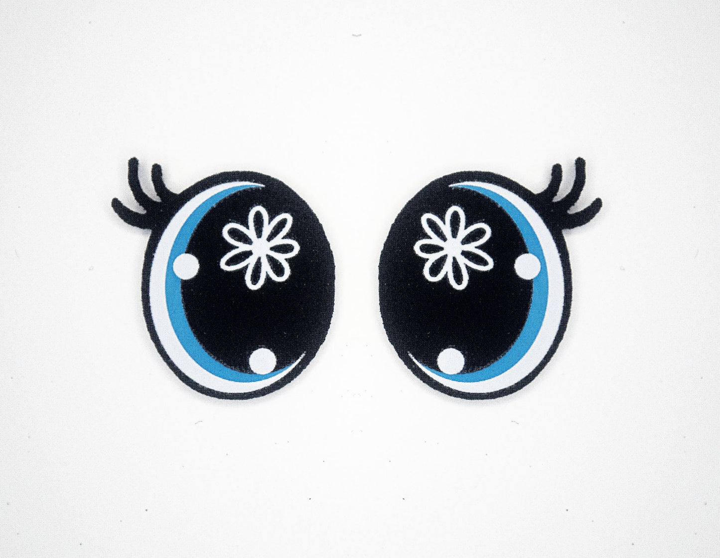 6 Pack of Flower Oval Felt Eyes For Amigurumi