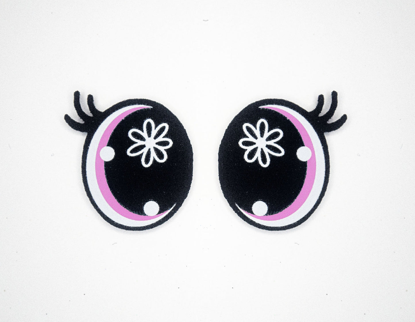 6 Pack of Flower Oval Felt Eyes For Amigurumi