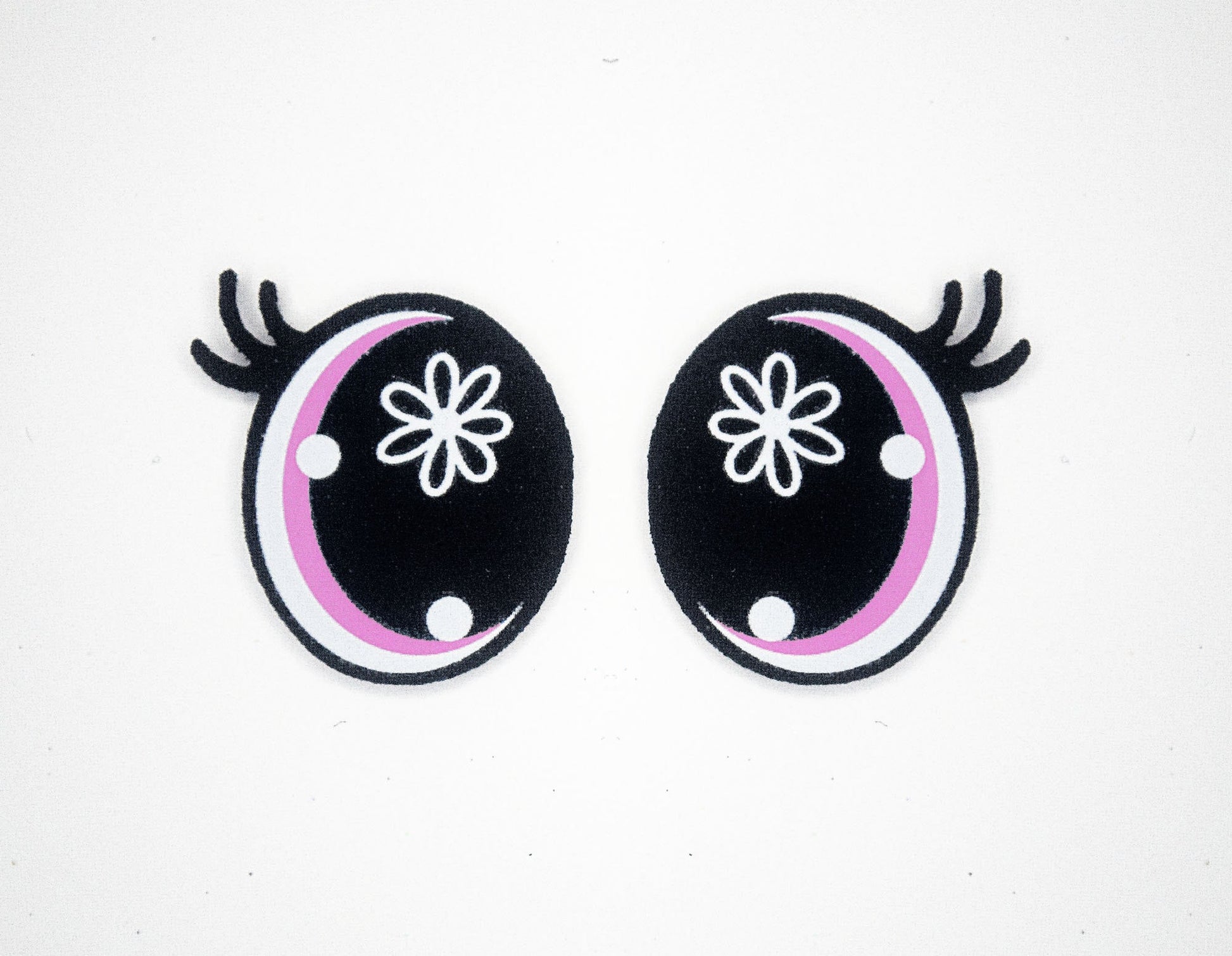6 Pack of Flower Oval Felt Eyes For Amigurumi