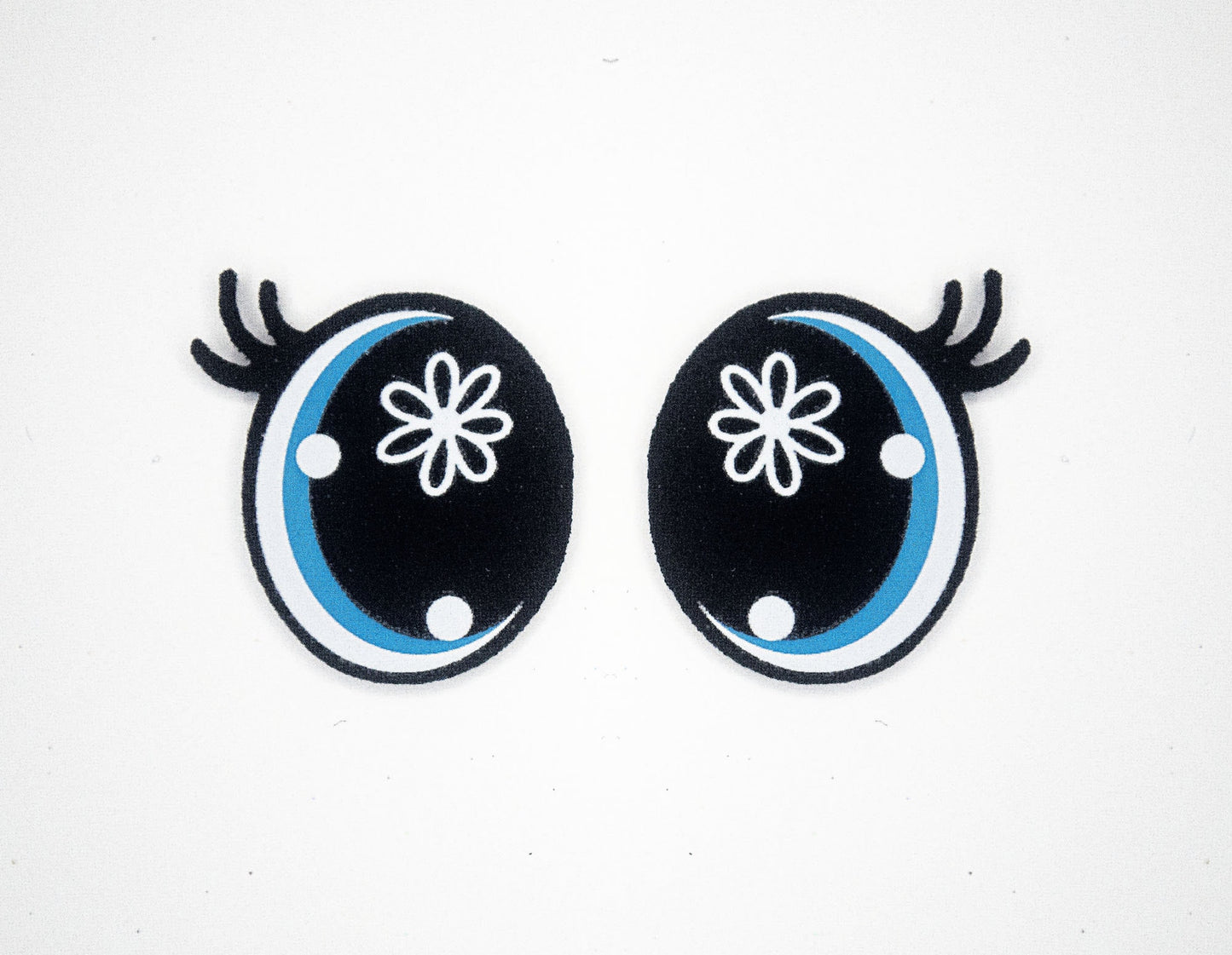 6 Pack of Flower Oval Felt Eyes For Amigurumi