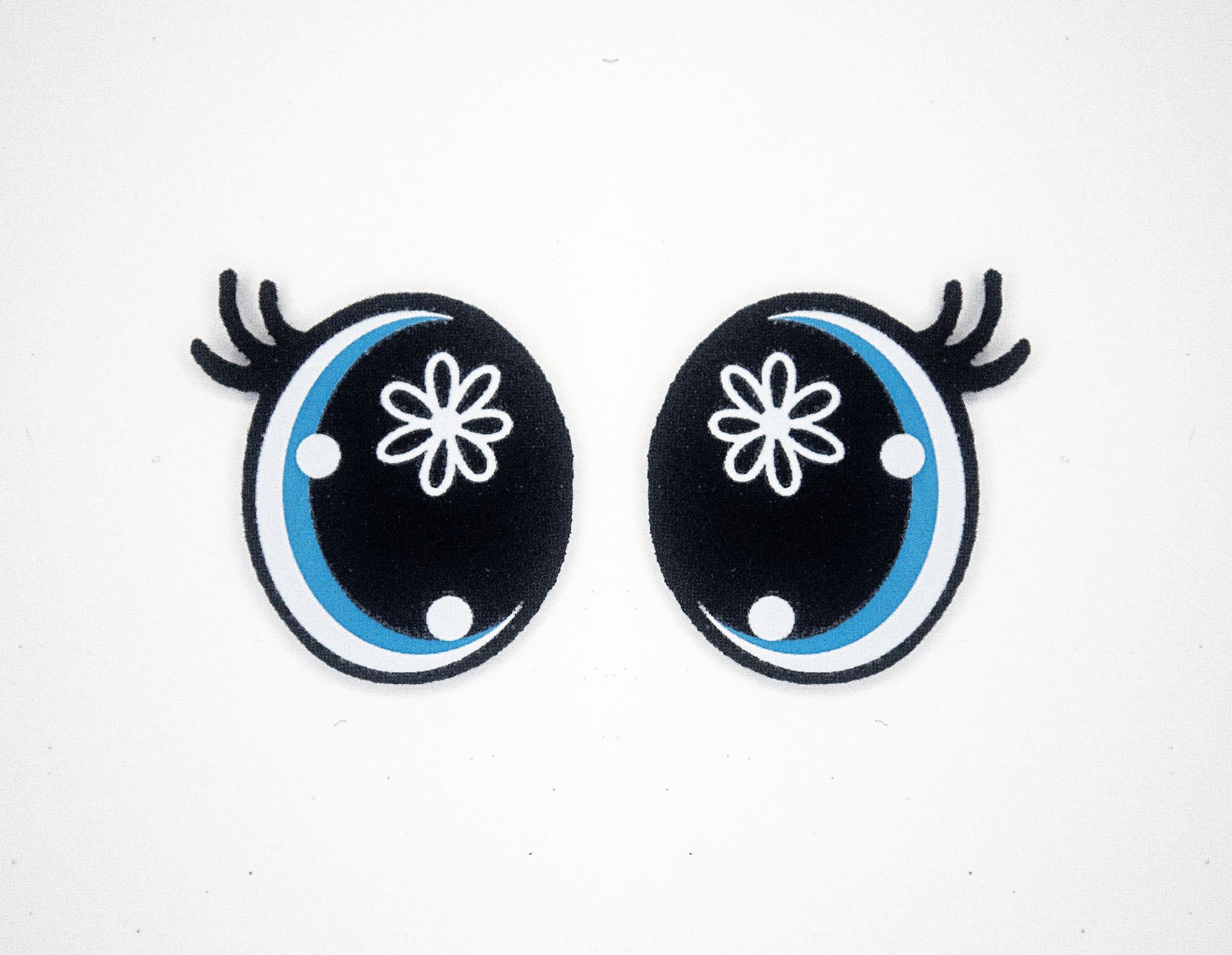 6 Pack of Flower Oval Felt Eyes For Amigurumi