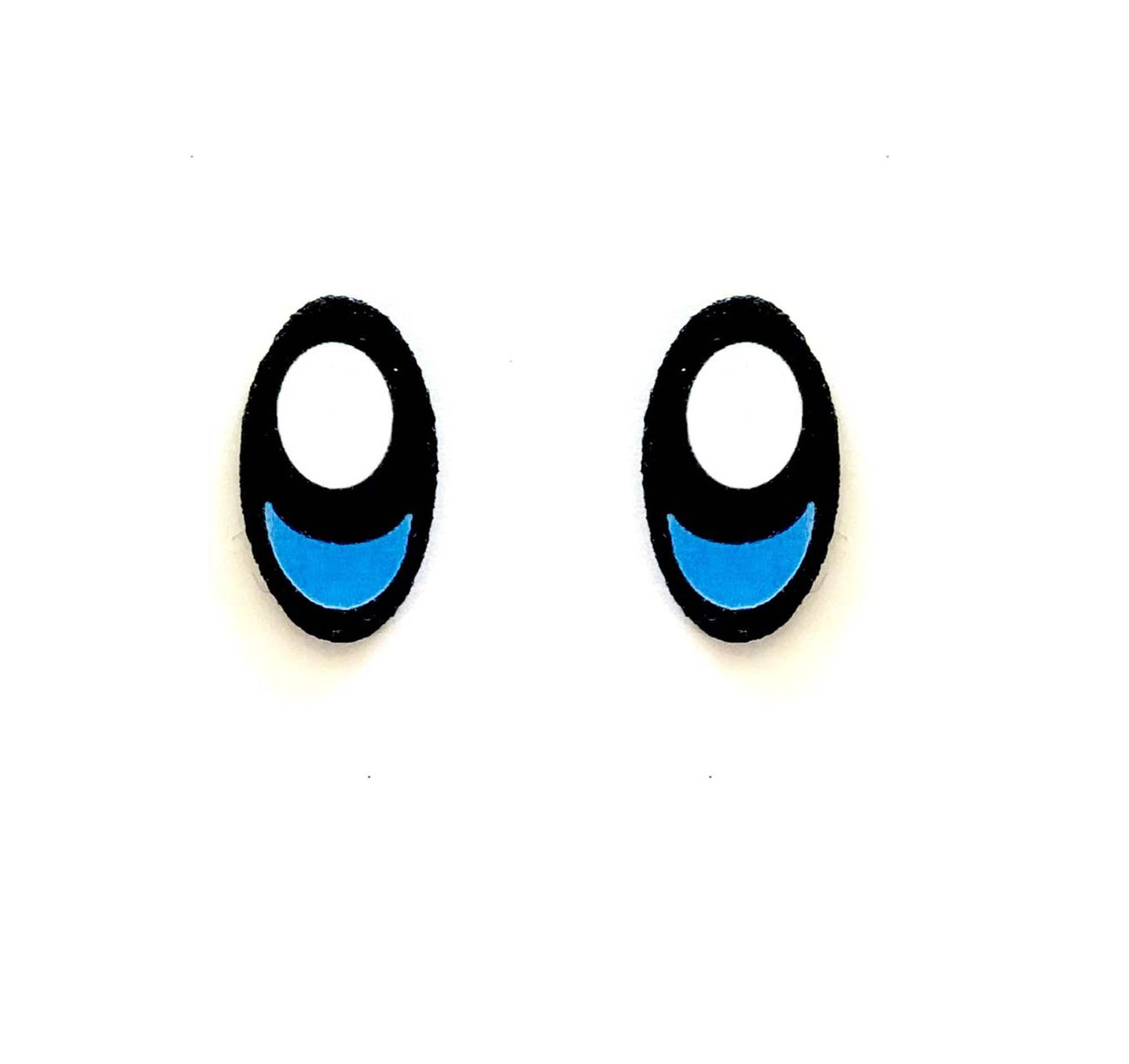 6 Pairs Blue Felt Eyes, Pink Guy, Amigurumi, Crochet, Doll Eyes