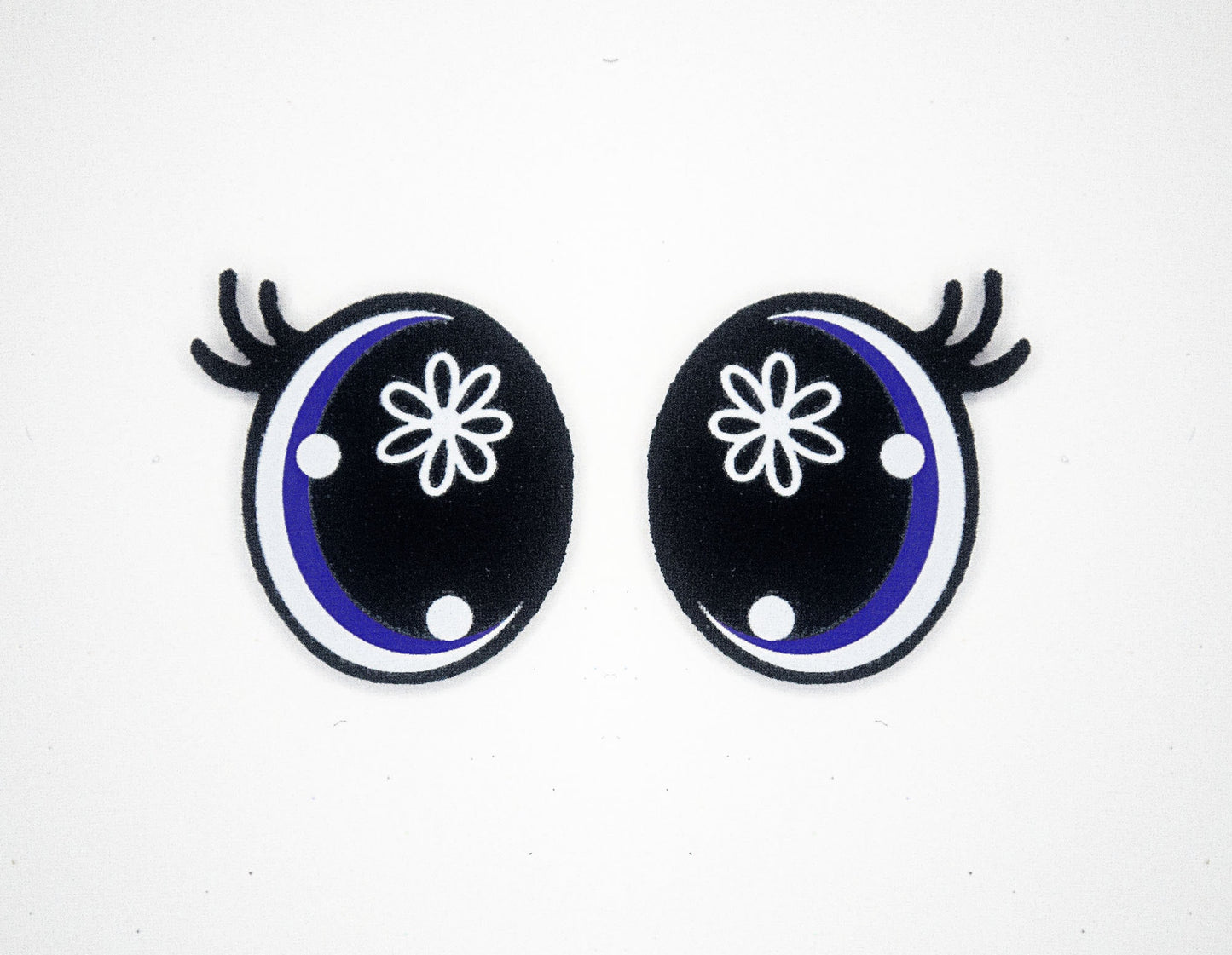 6 Pack of Flower Oval Felt Eyes For Amigurumi