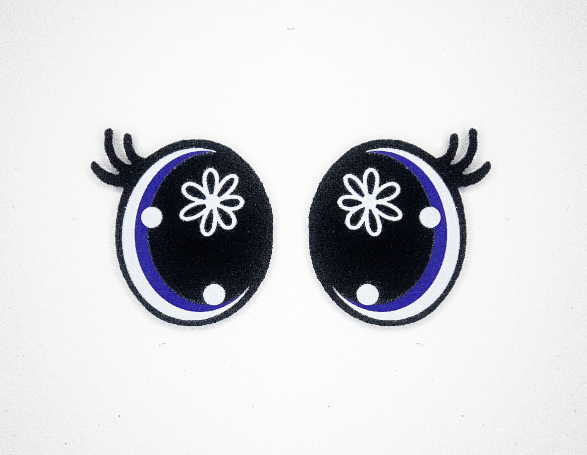 6 Pack of Flower Oval Felt Eyes For Amigurumi