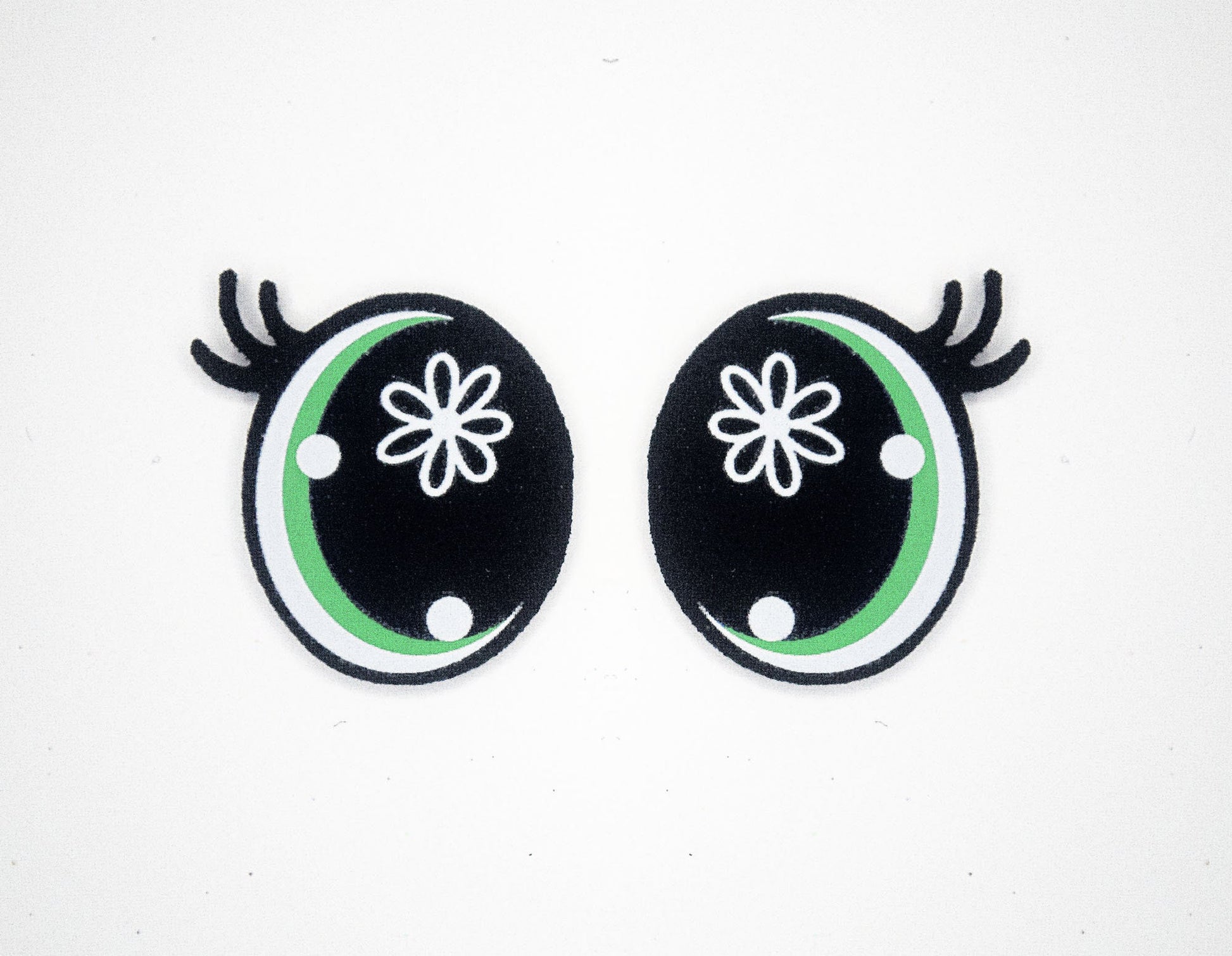 6 Pack of Flower Oval Felt Eyes For Amigurumi
