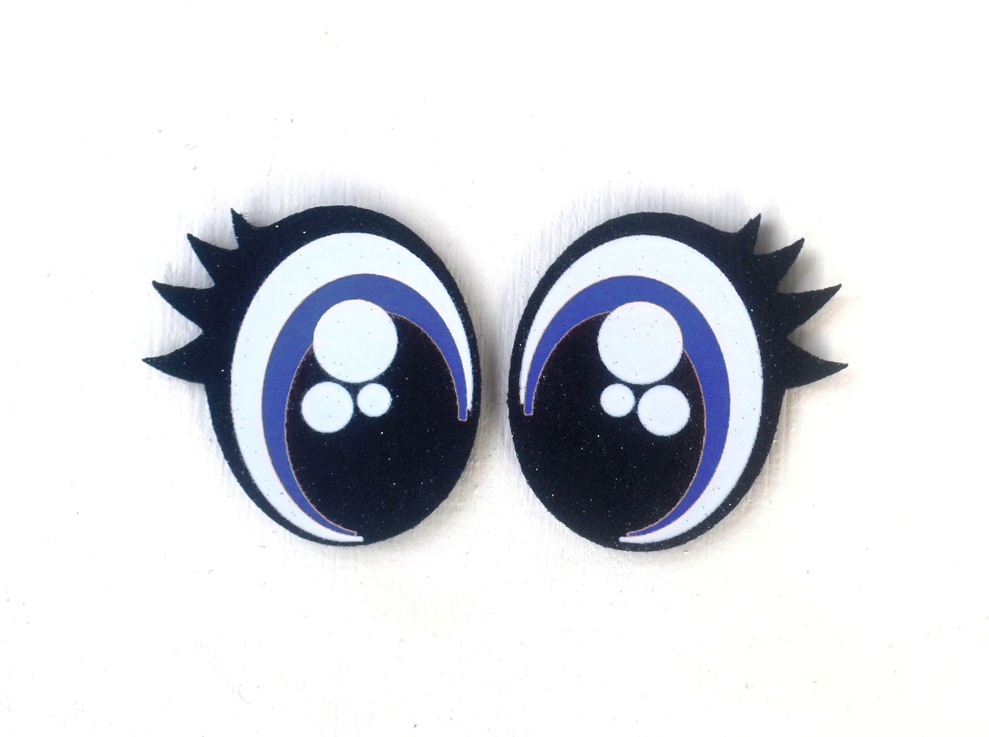 6 Pack of Glitter Felt Eyes for Amigurumi For Amigurumi Multiple Sizes Available