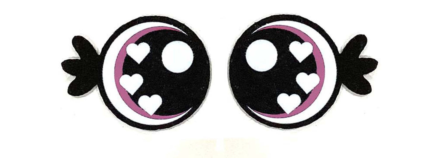 6 Pack of Felt Eyes For Amigurumi