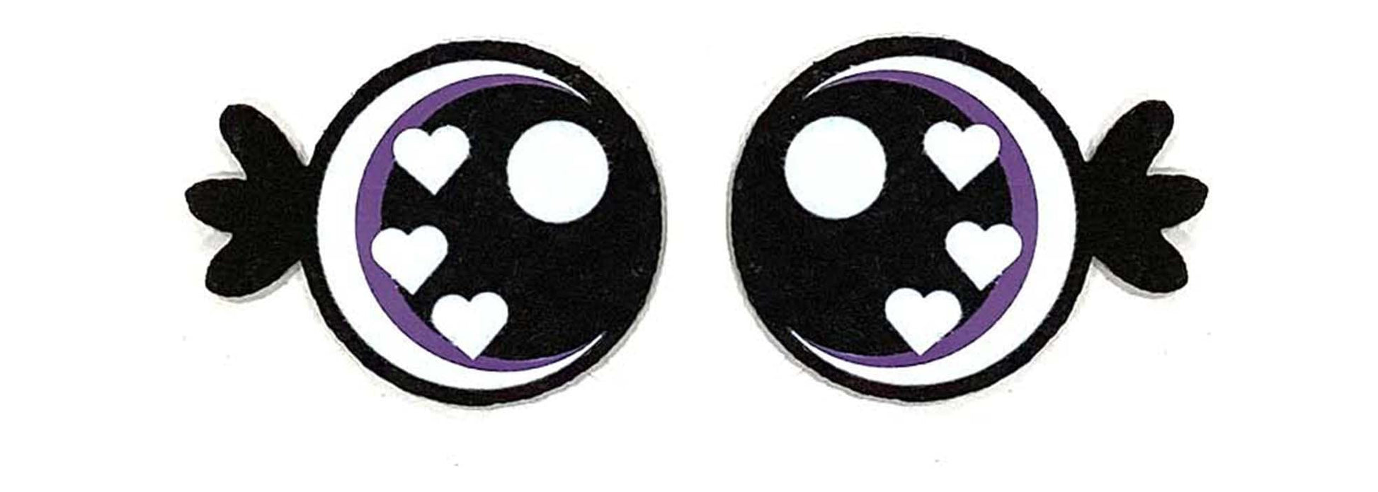 6 Pack of Felt Eyes For Amigurumi