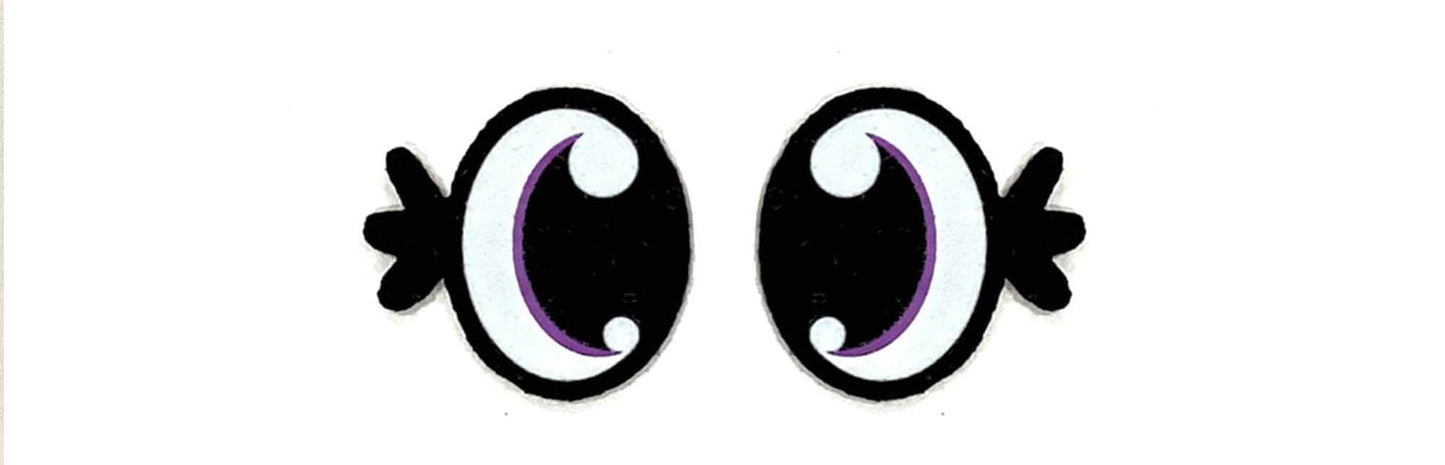 6 Pack of Felt Eyes For Amigurumi