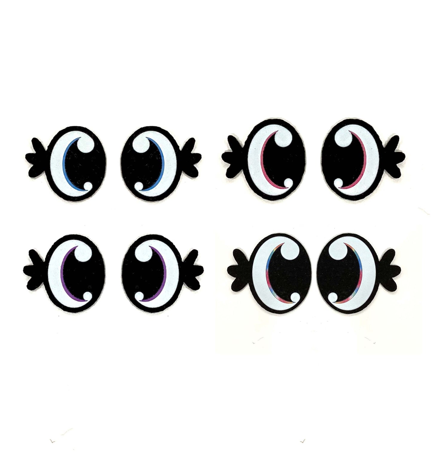 6 Pack of Felt Eyes For Amigurumi