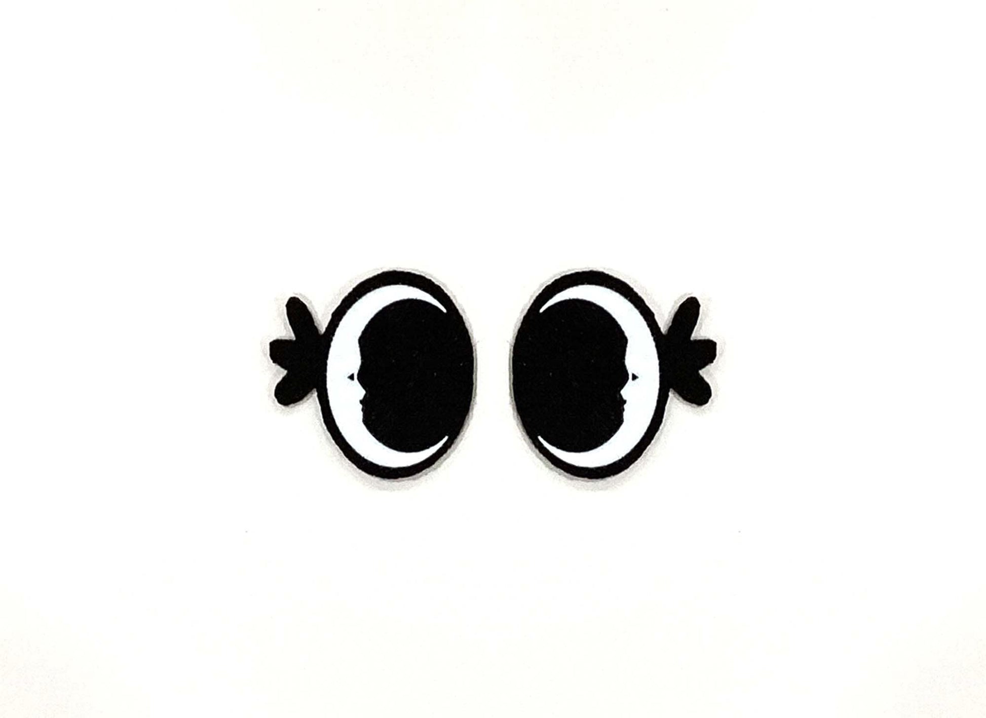 6 Pack of Moon Felt Eyes
