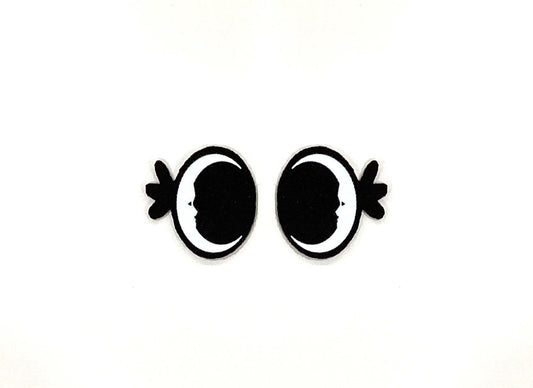 6 Pack of Moon Felt Eyes