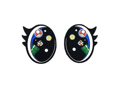6 Pack, 3 Pack or Bulk Felt Eyes with Lashes for Amigurumi, Crochet, Knit, Plushie, Plumber, Oval, Kawaii