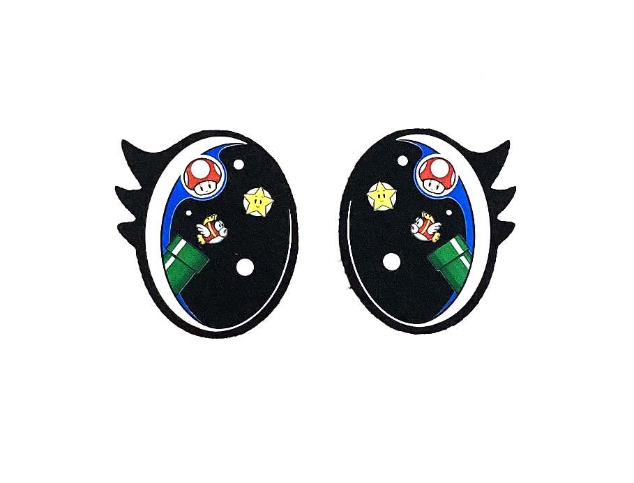 6 Pack, 3 Pack or Bulk Felt Eyes with Lashes for Amigurumi, Crochet, Knit, Plushie, Plumber, Oval, Kawaii