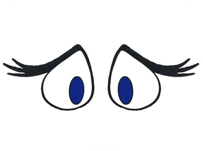 6 Pack of Retro Christmas Meanie Felt Eyes