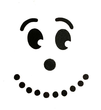 3 Pack Felt Snowman Faces Nose Mouth Combo for Amigurumi Multiple Sizes Available