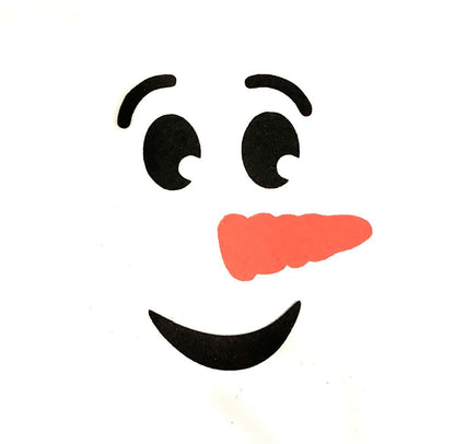 3 Pack Felt Snowman Faces Nose Mouth Combo for Amigurumi Multiple Sizes Available
