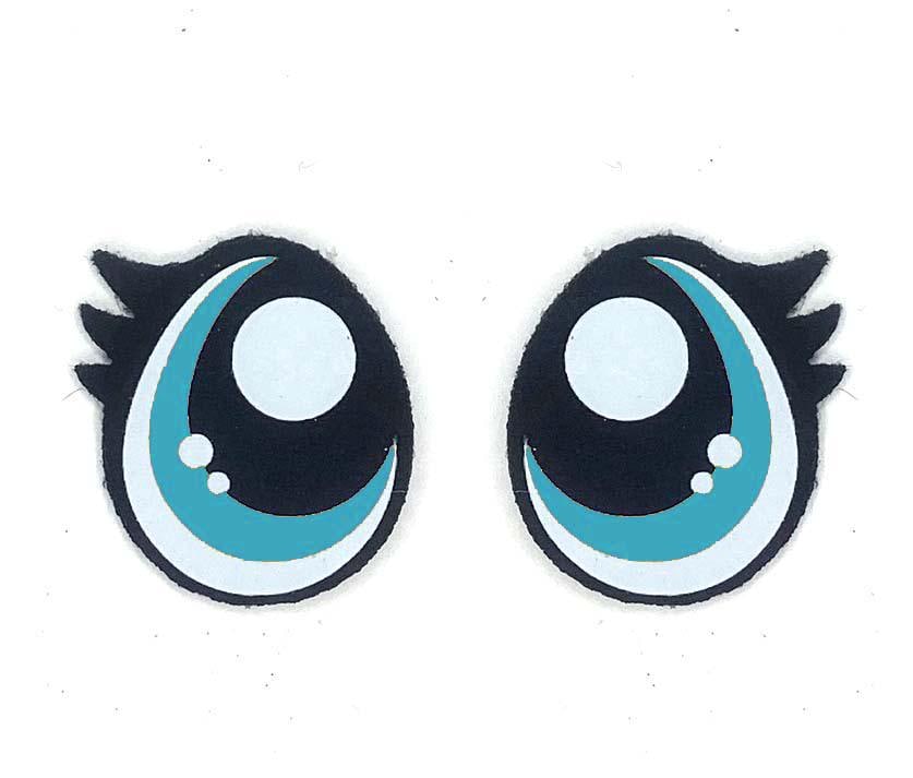 6 Pairs Felt Amigurumi Eyes: Pouty, Assorted Sizes, Crochet Plushie Doll Eyes