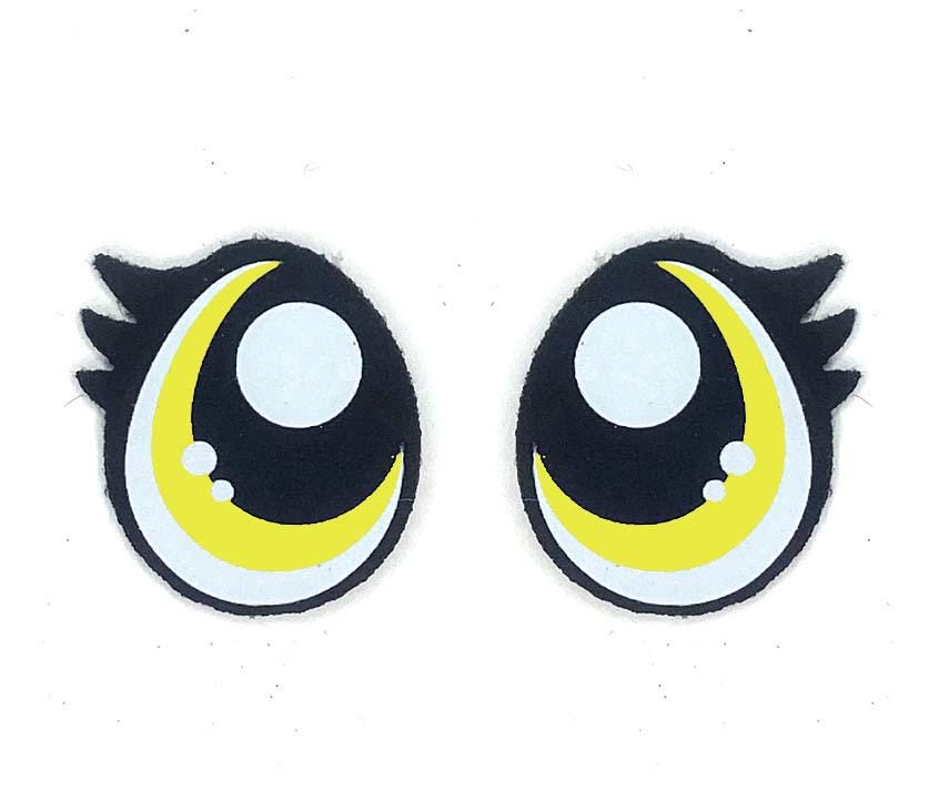 6 Pairs Felt Amigurumi Eyes: Pouty, Assorted Sizes, Crochet Plushie Doll Eyes