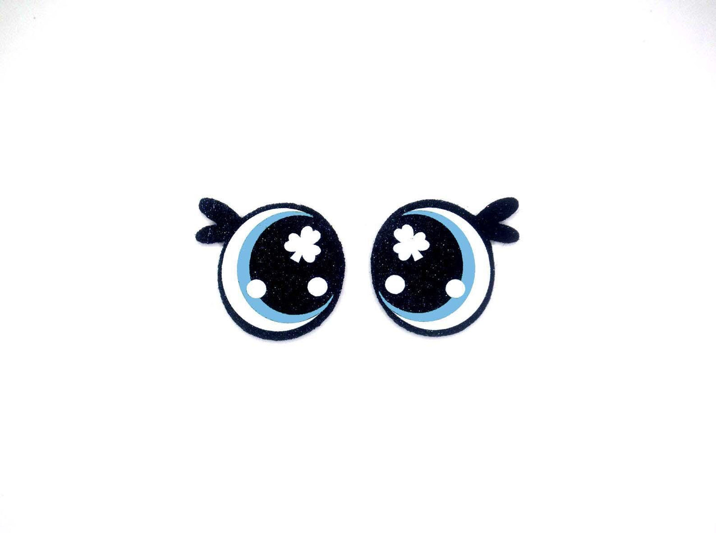 6 Pack of Shamrock Felt Eyes For Amigurumi
