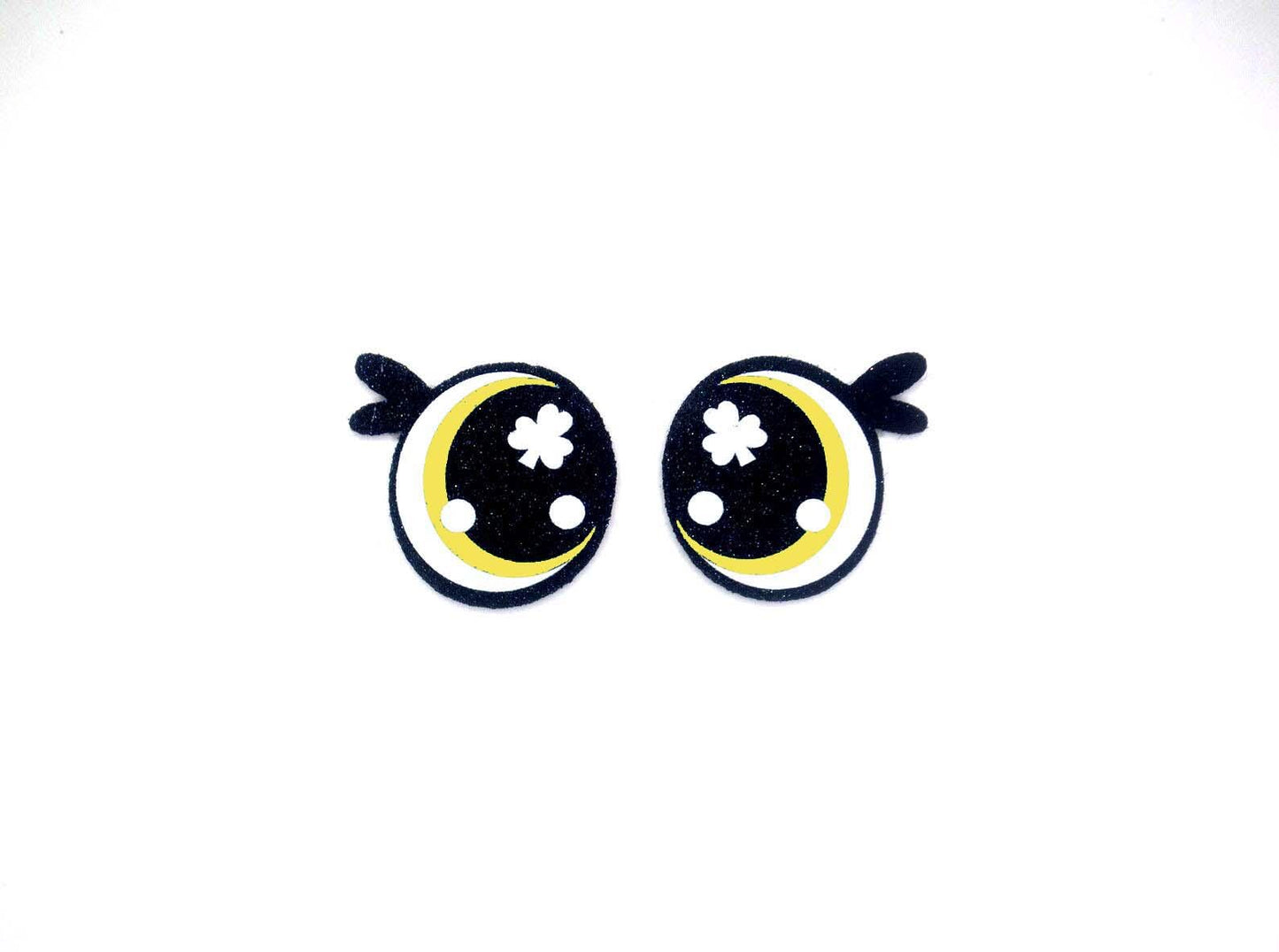 6 Pack of Shamrock Felt Eyes For Amigurumi