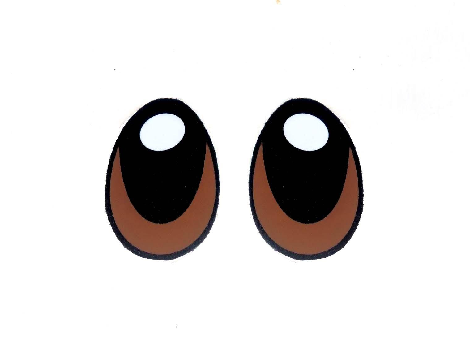 6 Pack of Brown Oval Felt Eyes For Amigurumi, Monster, Multiple Sizes Available