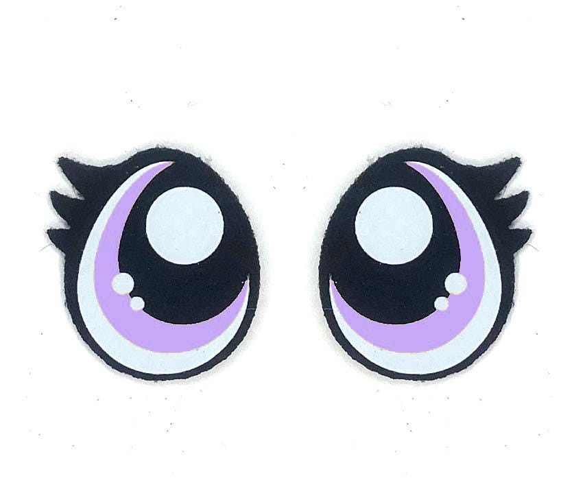 6 Pairs Felt Amigurumi Eyes: Pouty, Assorted Sizes, Crochet Plushie Doll Eyes