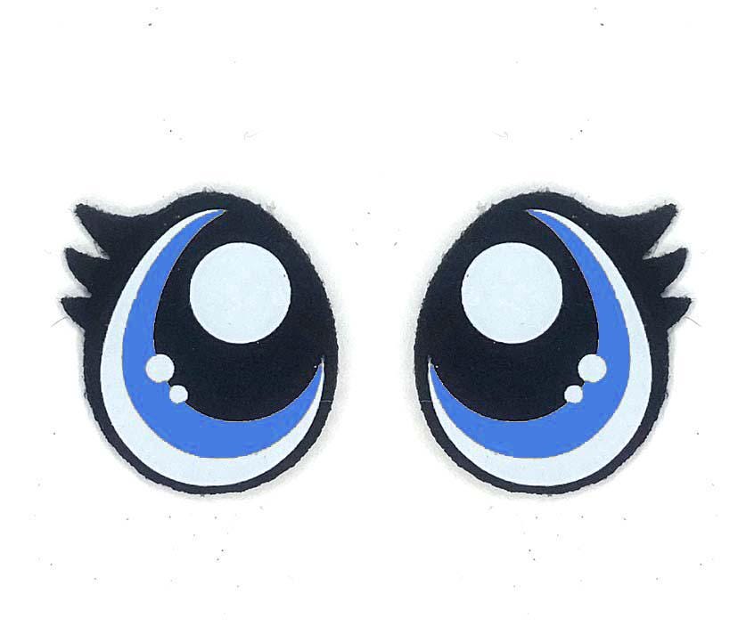 6 Pairs Felt Amigurumi Eyes: Pouty, Assorted Sizes, Crochet Plushie Doll Eyes