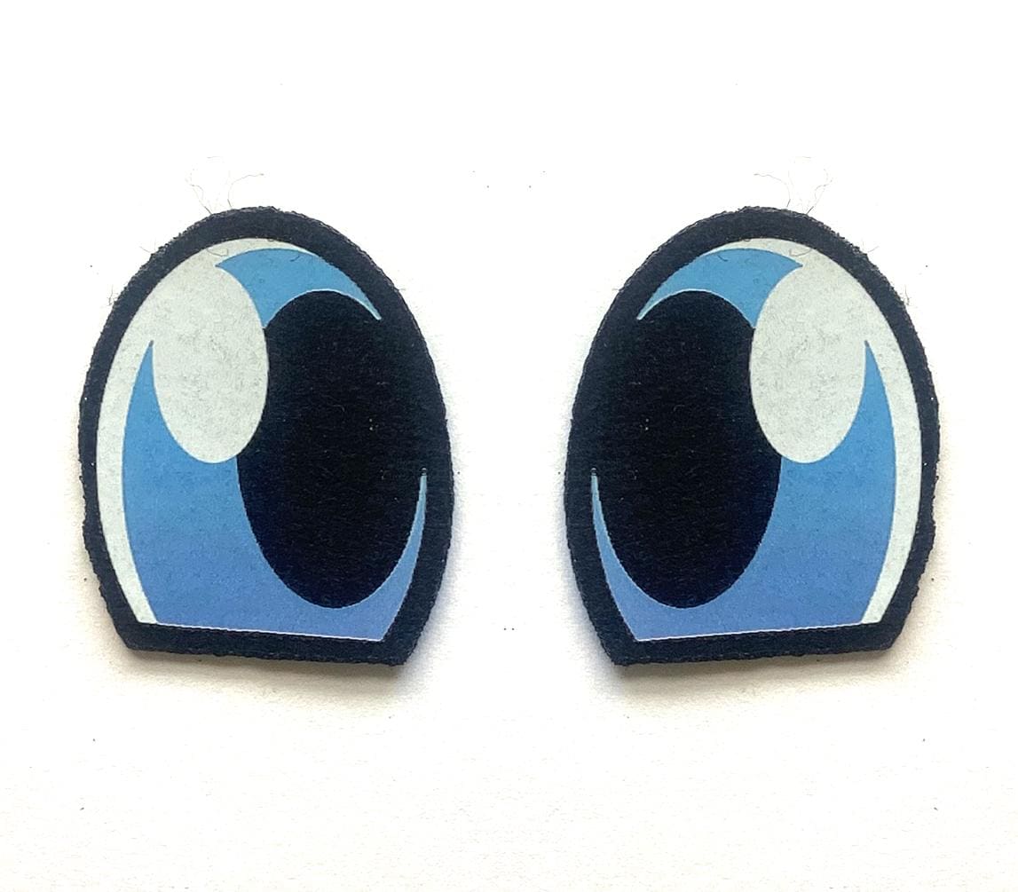 6 Pack of Blue Felt Eyes For Amigurumi