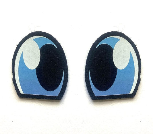 6 Pack of Blue Felt Eyes For Amigurumi