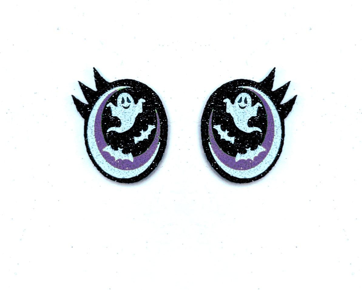 6 Pack of Halloween Felt Eyes for Amigurumi, with Lashes, Multiple Sizes Available