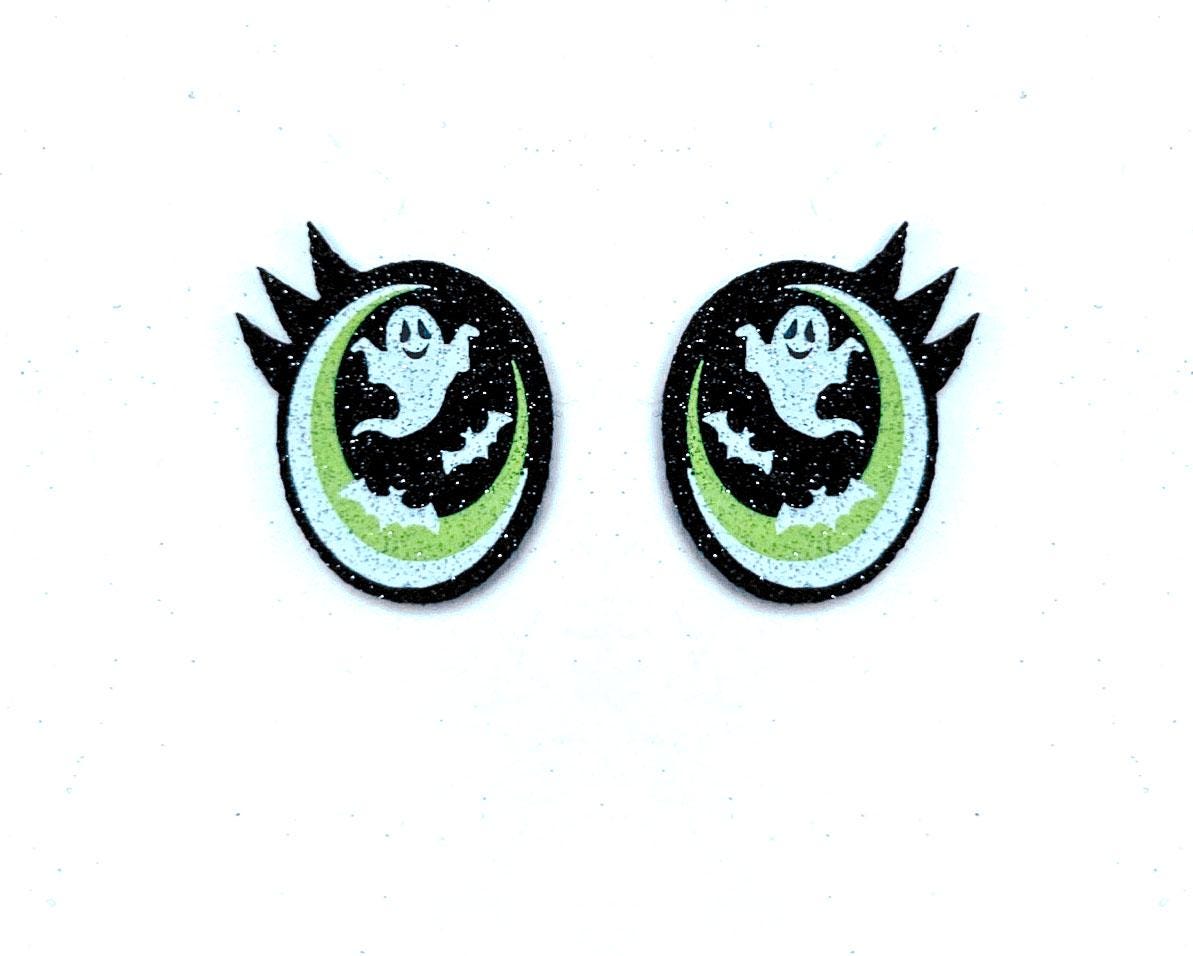 6 Pack of Halloween Felt Eyes for Amigurumi, with Lashes, Multiple Sizes Available