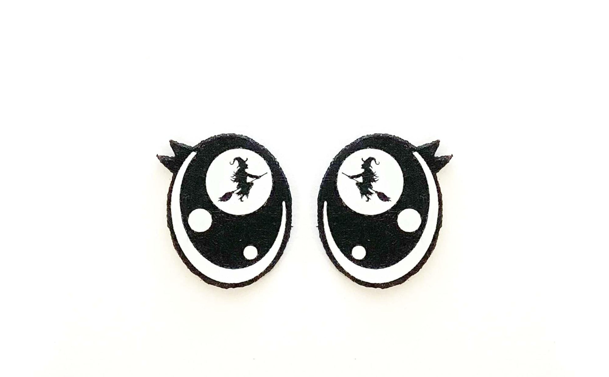 3 Pack of Halloween Felt Eyes with Lashes, Witch Eyes, Multiple Sizes Available