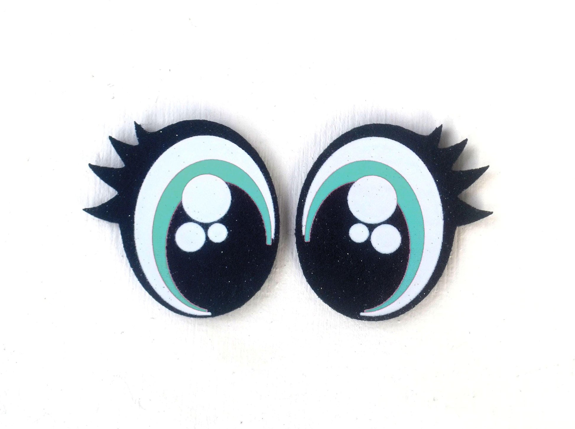3 Pack of Glitter Felt Eyes for Amigurumi for Amigurumi Multiple Sizes Available