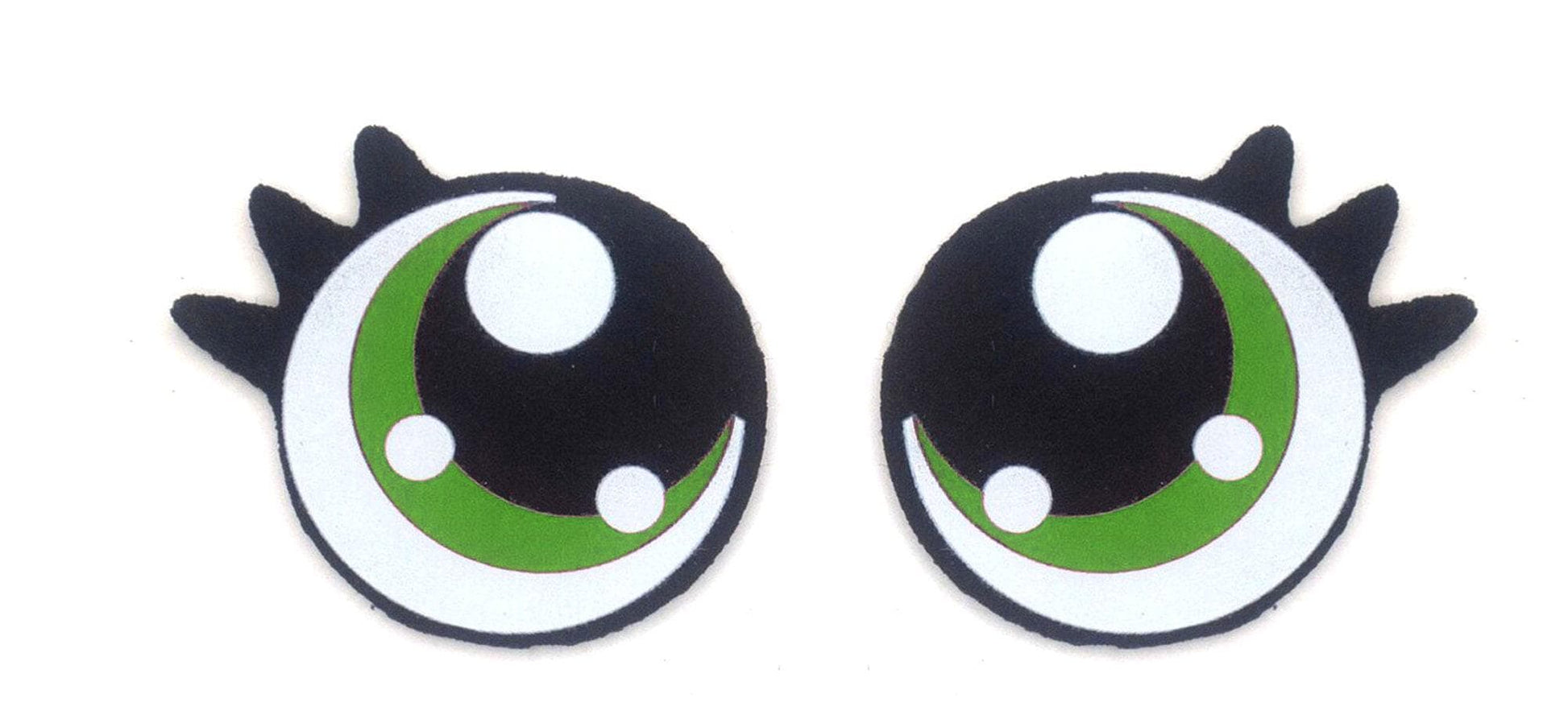 3 Pack of Round Felt Eyes for Amigurumi with Lashes, Multiple Sizes Available