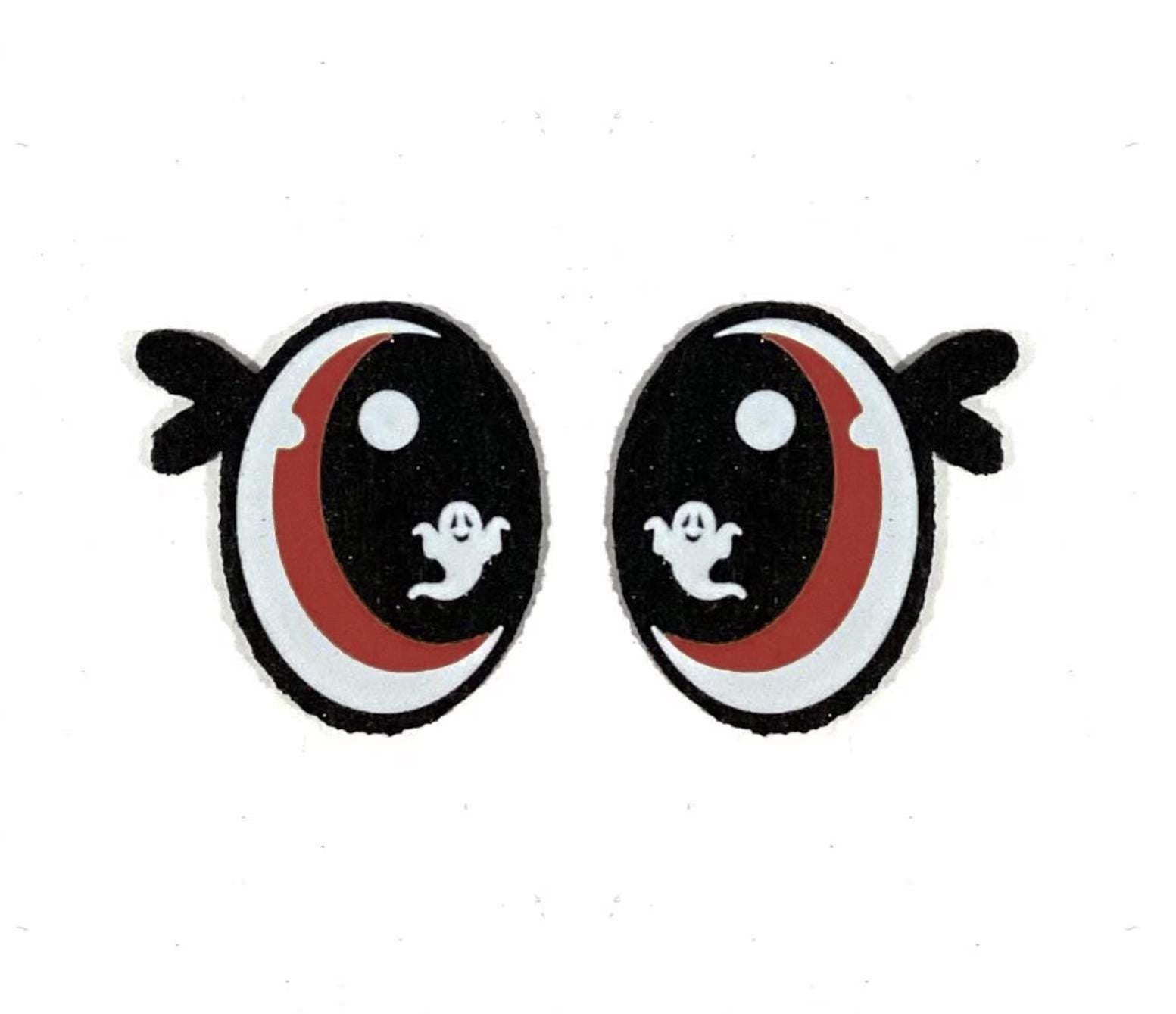3 Pack of Halloween Felt Eyes for Amigurumi, Ghost Eyes, Multicolor, Multiple Sizes Available