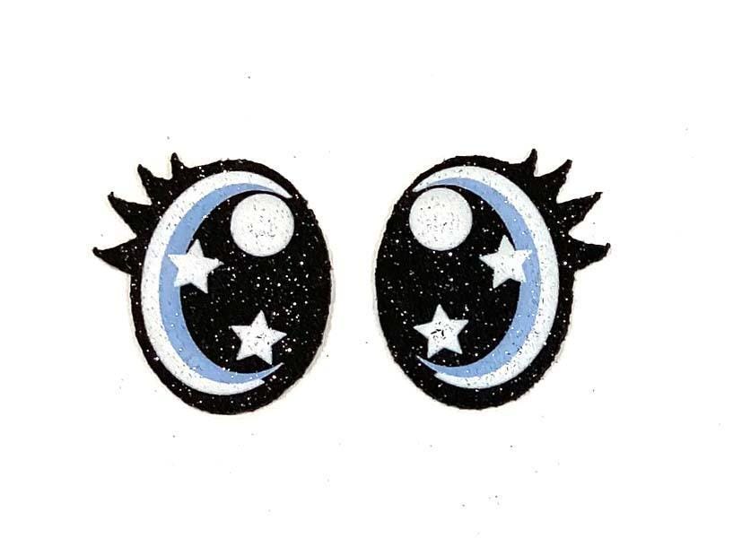 3 Pack Felt Eyes for Amigurumi, Crochet Plushie Eyes in Multiple Sizes, Kawaii Rainbow Glitter for Stuffed Animals Multiple Sizes Available