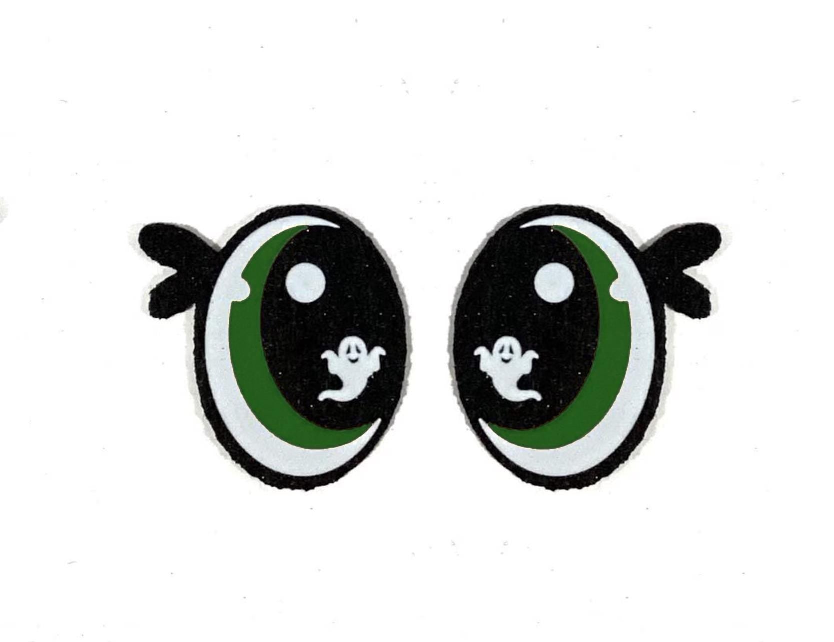3 Pack of Halloween Felt Eyes for Amigurumi, Ghost Eyes, Multicolor, Multiple Sizes Available