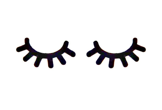 12 Pack of Sleepy Felt Eyes Sleeping Eyelashes for Amigurumi Multiple Sizes Available