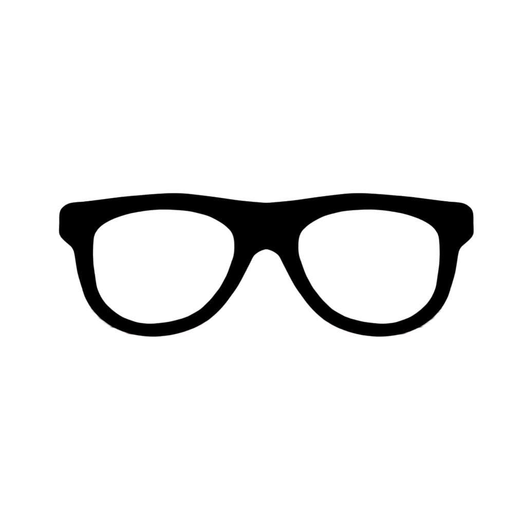 6 Felt Eye Glasses For Amigurumi, Nerd Glasses, Multiple Sizes Available
