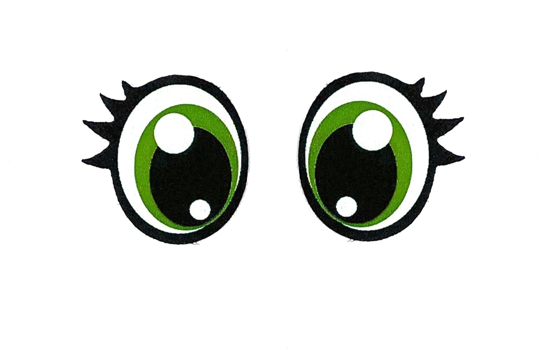 3 Pack of Glitter Felt Eyes for Amigurumi, with Lashes, Multiple Sizes Available