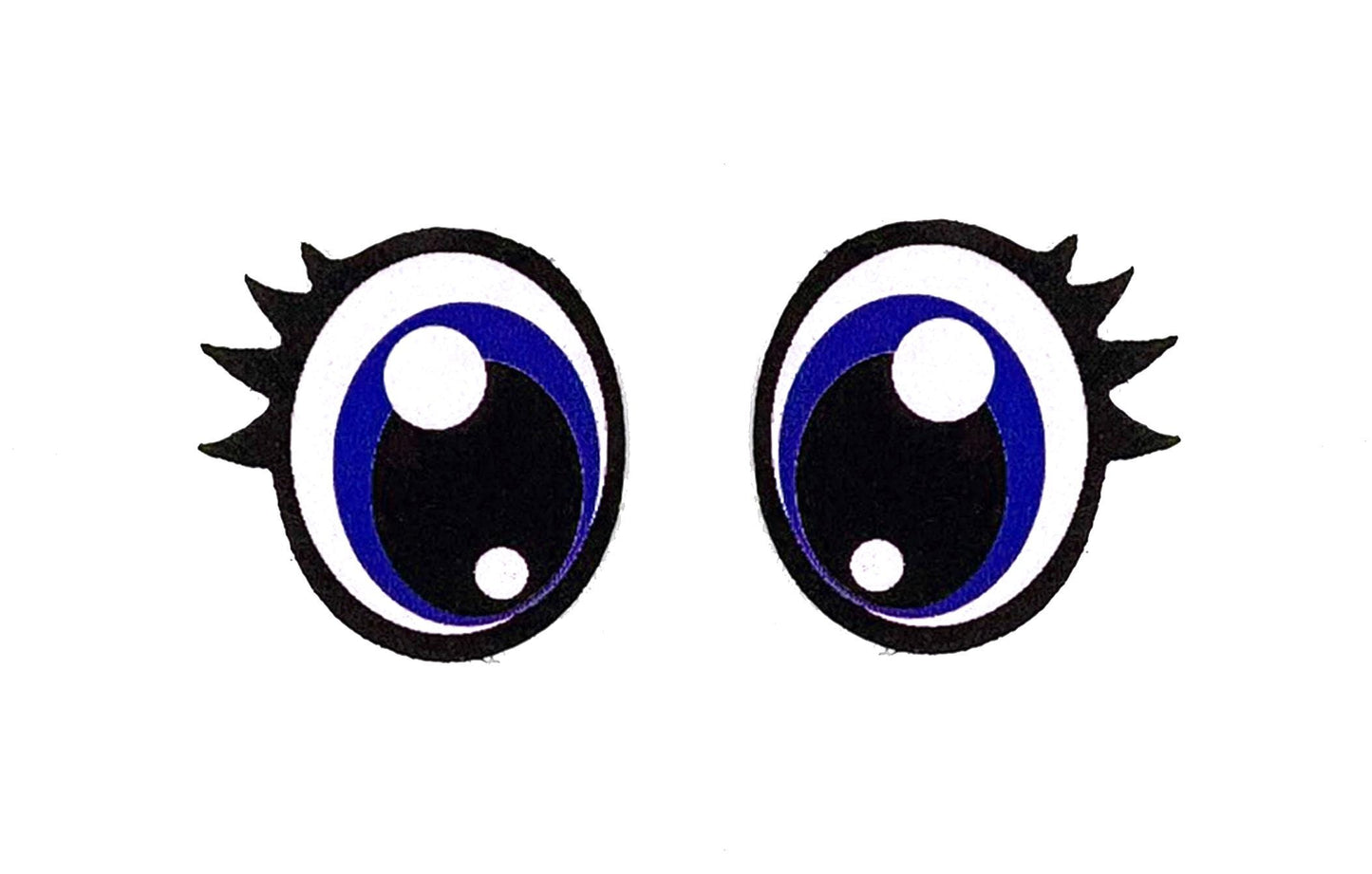 6 Pack of Glitter Felt Eyes for Amigurumi: Crochet Plushie, Doll Eyes, Craft Supplies