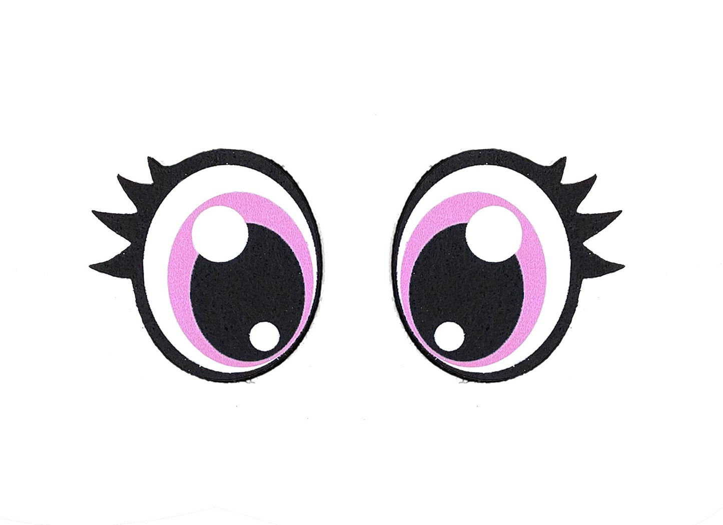 6 Pack of Glitter Felt Eyes for Amigurumi: Crochet Plushie, Doll Eyes, Craft Supplies
