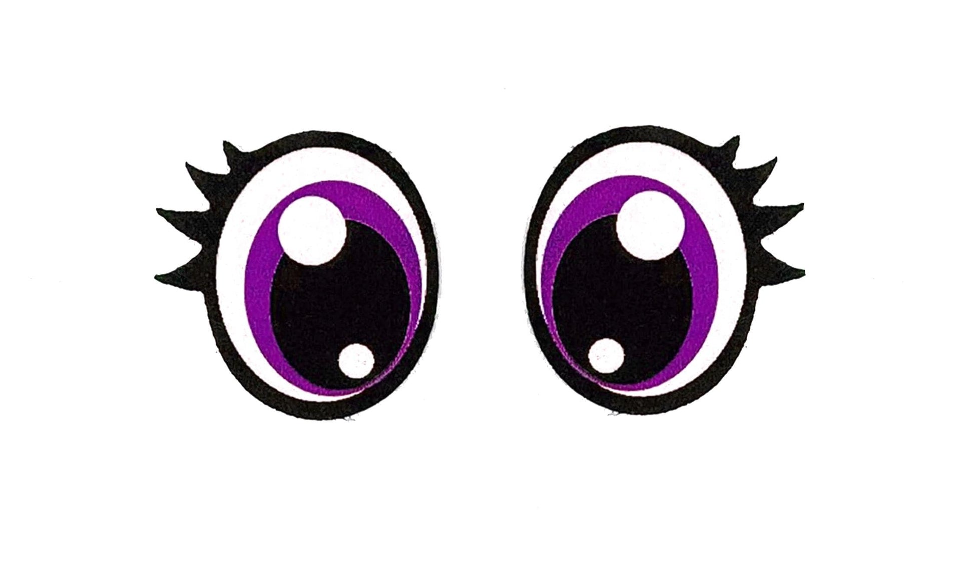 6 Pack of Glitter Felt Eyes for Amigurumi: Crochet Plushie, Doll Eyes, Craft Supplies