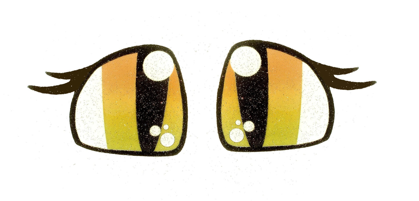 3 Pack of Glitter Dragon Felt Eyes for Amigurumi Multiple Sizes Available