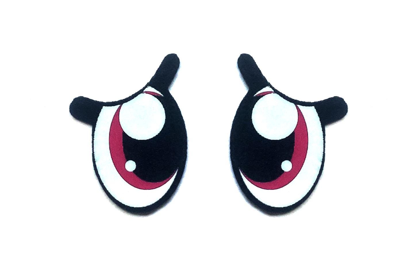 3 Pack of Pouty Felt Eyes for Amigurumi, Sad Eyes, Multiple Sizes Available