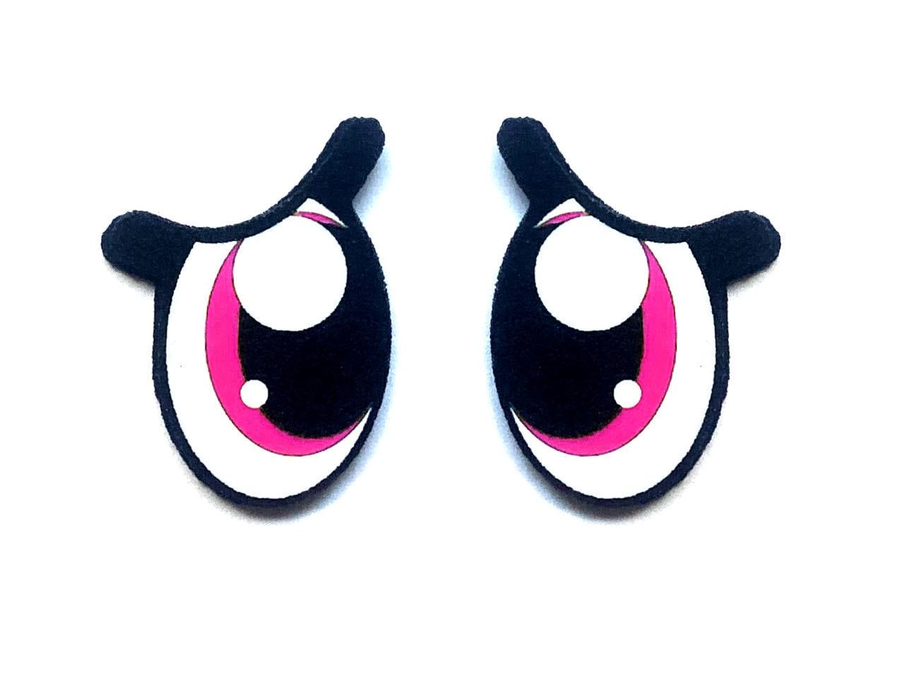 3 Pack of Pouty Felt Eyes for Amigurumi, Sad Eyes, Multiple Sizes Available