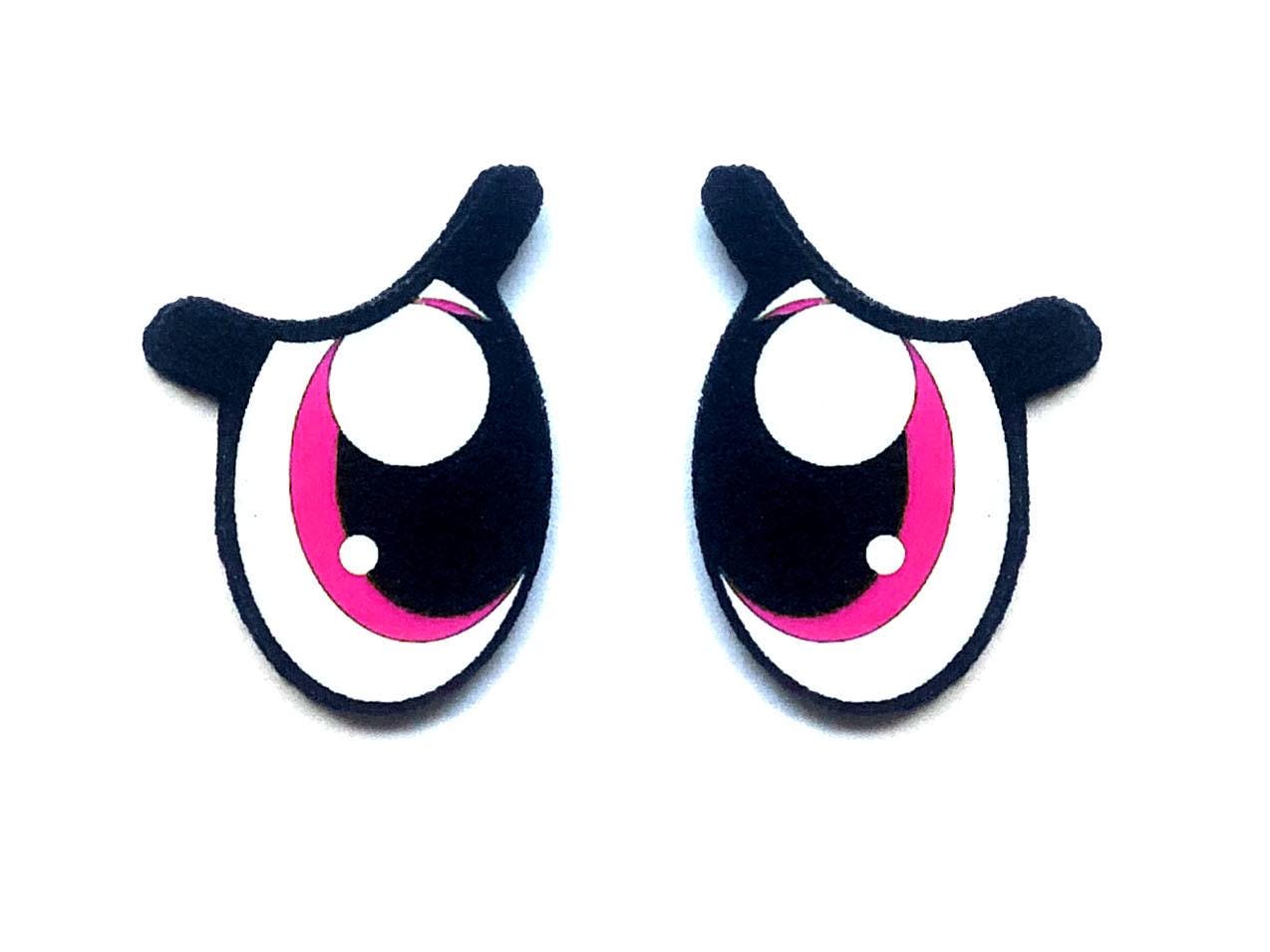 6 Pack of Pouty Felt Eyes for Amigurumi, Sad Eyes, for Crochet Plushies Multiple Sizes Available